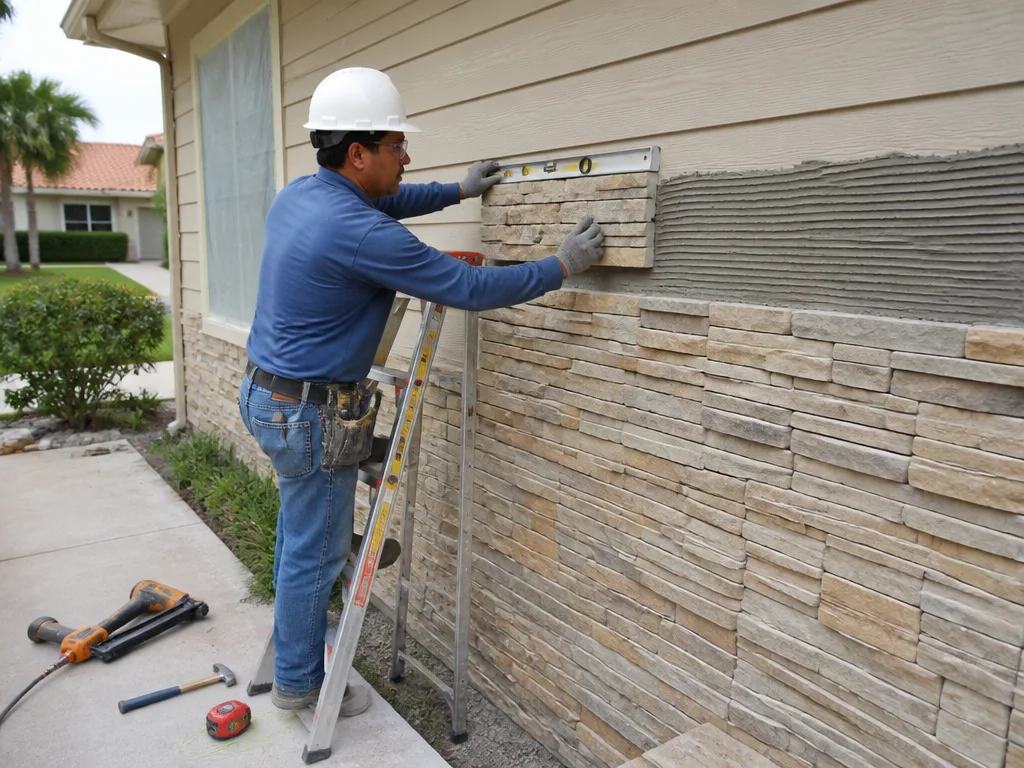 Stone Veneer Installation