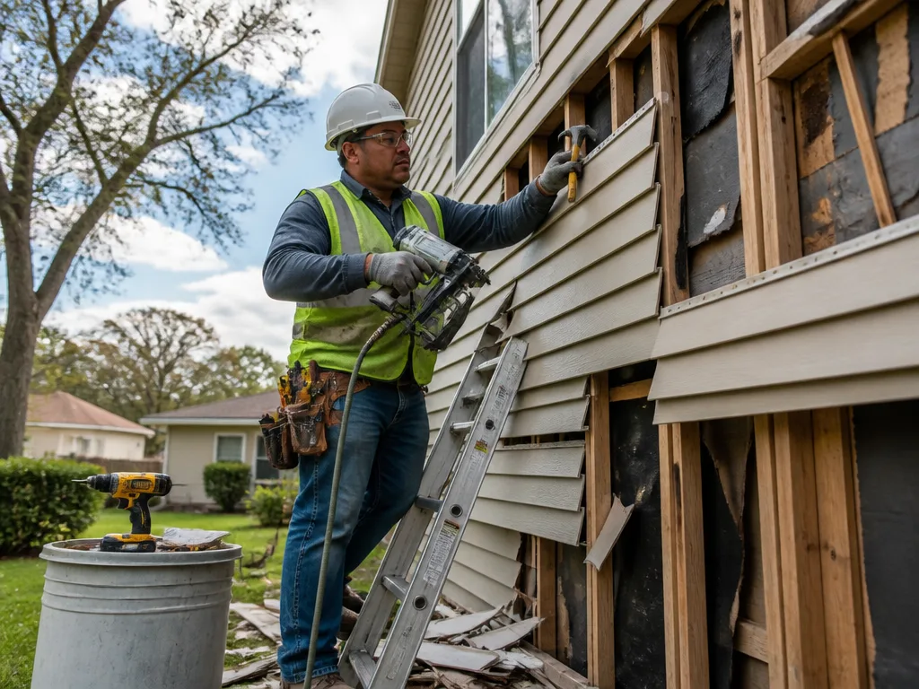 Storm Damage Siding Repair
